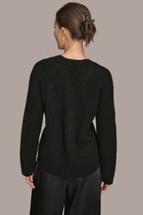 Donna Karan | WOOL AND CASHMERE-BLEND POCKET SWEATER