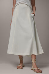 Donna Karan | MIDI A-LINE PANEL SKIRT