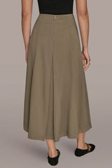 Donna Karan | BRUSHED MIDI PANEL TRUMPET SKIRT