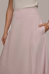 Donna Karan | BRUSHED MIDI PANEL TRUMPET SKIRT