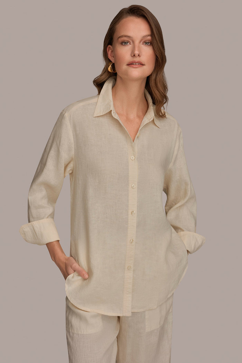 Donna Karan | LONG SLEEVE SHIRT