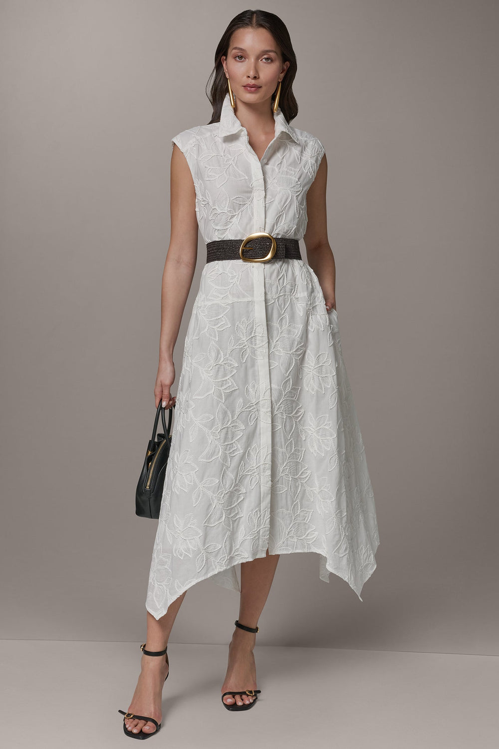 Donna Karan | SLEEVELESS MIDI SHIRT DRESS