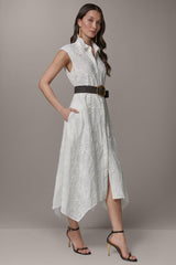Donna Karan | SLEEVELESS MIDI SHIRT DRESS