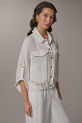Donna Karan | CINCHED HEM SHIRT