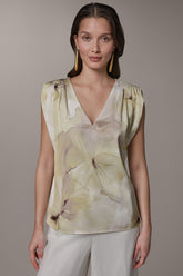 Donna Karan | SLEEVELESS EXTENDED SHOULDER TOP