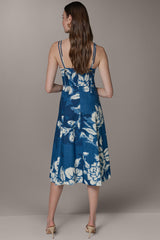 Donna Karan | SLEEVELESS MIDI FIT AND FLARE DRESS
