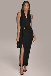 Donna Karan | WRAP-EFFECT GOWN