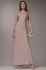 Donna Karan | SATIN RUFFLE BACK GOWN
