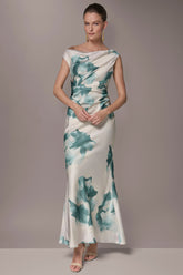 Donna Karan | CHARMEUSE FLORAL GOWN