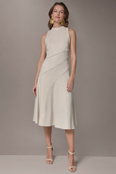 Donna Karan | DIAGONAL RIB MIDI A-LINE DRESS