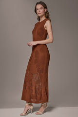Donna Karan | FLORAL-JACQUARD MIDI SWEATER DRESS