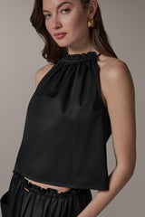 Donna Karan | TWO-PIECE HALTER TOP AND MIDI SKIRT
