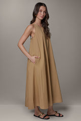Donna Karan | SLEEVELESS MAXI TRAPEZE DRESS