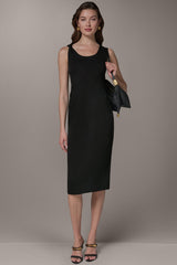 Donna Karan | SLEEVELESS TWIST MIDI DRESS