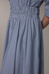 Donna Karan | STRIPE MAXI A-LINE SKIRT