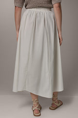 Donna Karan | PINSTRIPE MIDI A-LINE SKIRT