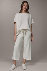 Donna Karan | MID-RISE STRAIGHT-LEG CAPRI PANT