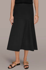 Donna Karan | THE MODERN TRAVEL MIDI HI-LOW TRUMPET SKIRT