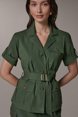 Donna Karan | SHORT SLEEVE SAFARI JACKET