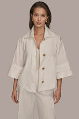 Donna Karan | 3/4-SLEEVE SWING JACKET