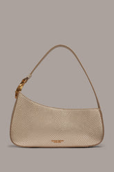 Donna Karan | JERSEY METALLIC SNAKE-EFFECT SHOULDER BAG