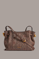 Donna Karan | CASHMERE SNAKE-EFFECT CROSSBODY BAG