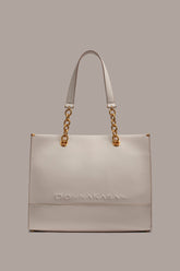 Donna Karan | MERINO LEATHER LOGO TOTE