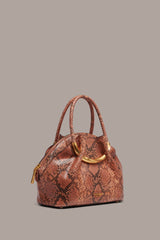 Donna Karan | OXFORD SNAKE-EFFECT LEATHER CROSSBODY BAG