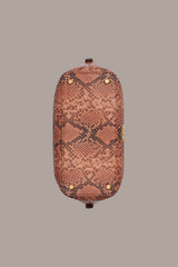 Donna Karan | OXFORD SNAKE-EFFECT LEATHER CROSSBODY BAG