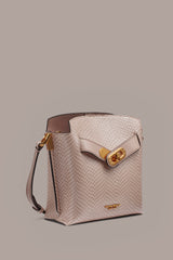 Donna Karan | BRIDGEHAMPTON SNAKE-EFFECT LEATHER CROSSBODY BAG
