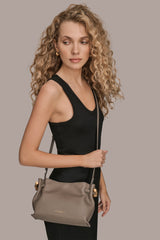 Donna Karan | CASHMERE LEATHER CROSSBODY BAG