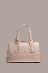 Donna Karan | AMAGANSETT SNAKE-EFFECT LEATHER SATCHEL BAG