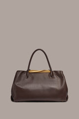 Donna Karan | POPLIN LEATHER SATCHEL BAG