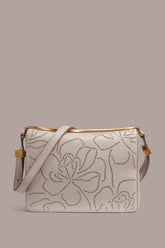 Donna Karan | JERICHO FLORAL LEATHER SHOULDER BAG