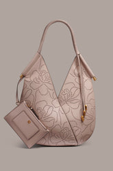 Donna Karan | BALDWIN FLORAL LEATHER MINI SHOULDER BAG