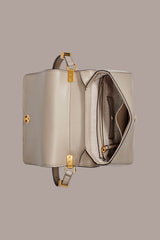 Donna Karan | JERICHO CROC-EFFECT SUEDE SHOULDER BAG
