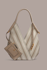 Donna Karan | BALDWIN CHEVRON LEATHER MINI SHOULDER BAG