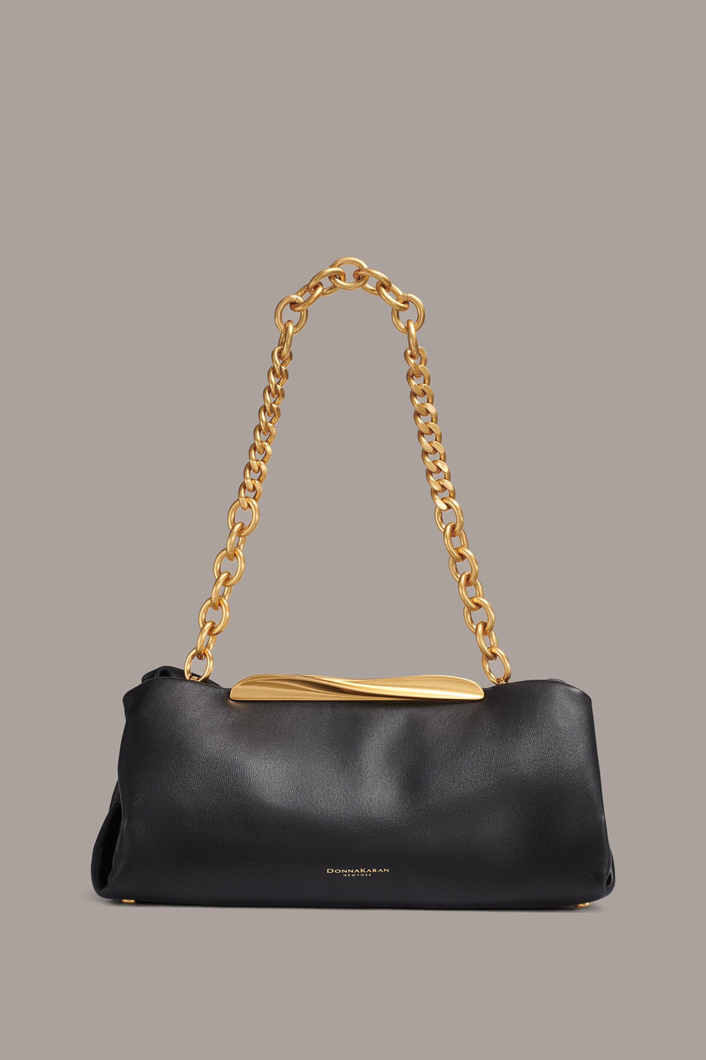 Donna Karan | POPLIN LEATHER CLUTCH
