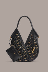 Donna Karan | BALDWIN MINI WOVEN GROMMET SHOULDER BAG