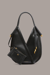 Donna Karan | BALDWIN MINI CROCHET-TRIMMED SHOULDER BAG