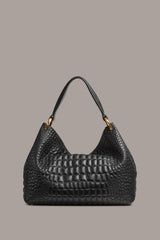 Donna Karan | GLENWOOD CROC-EFFECT SHOULDER BAG