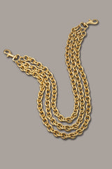 Donna Karan | MULTI ROW CHAIN LINK COLLAR NECKLACE