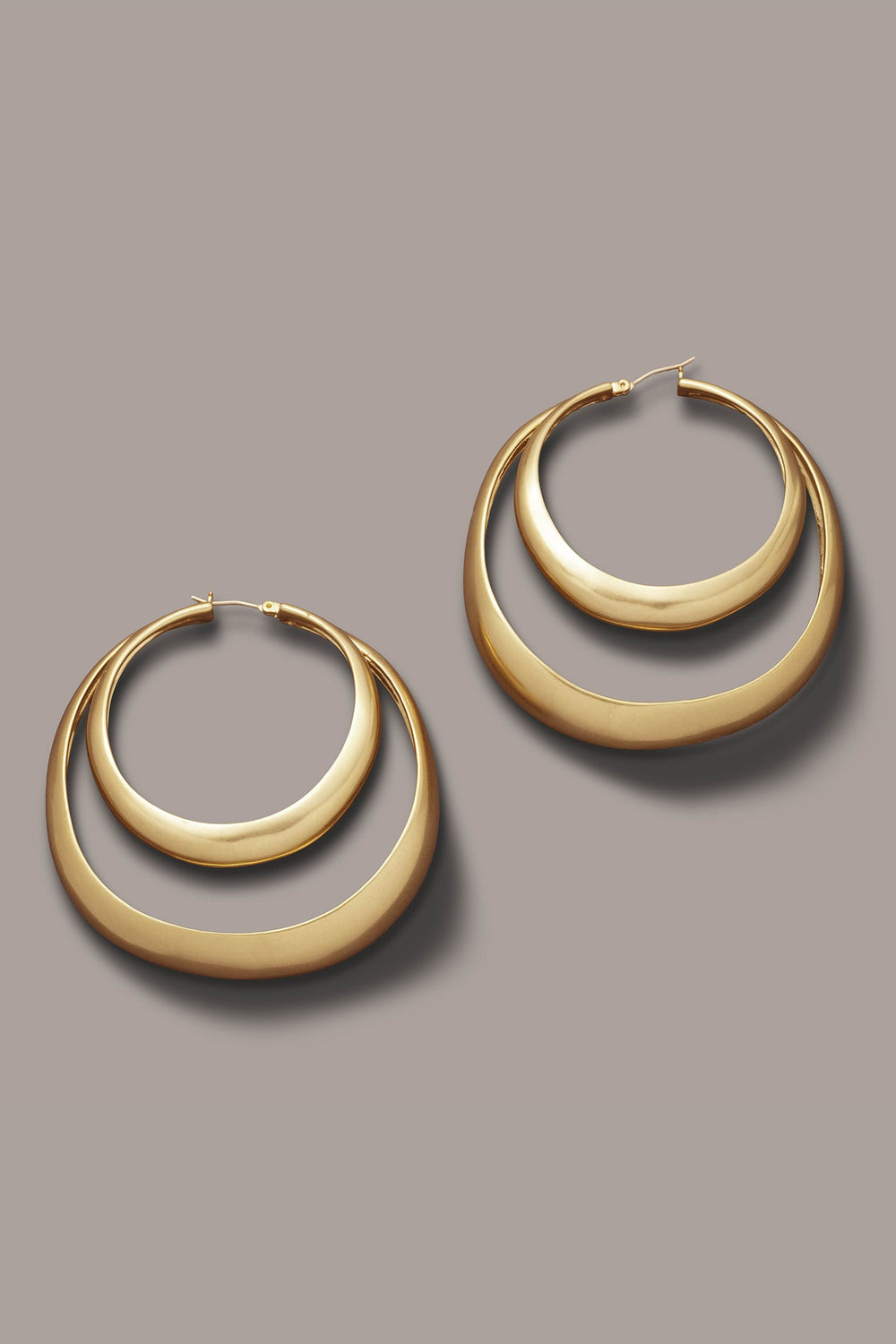Donna Karan | ORGANIC MOLTEN MULTI ROW HOOP EARRING