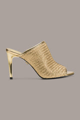 Donna Karan | DONNA METALLIC RAFFIA MULE