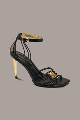 Donna Karan | BRIELLE LOGO STRAPPY STILETTO SANDAL