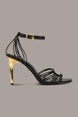 Donna Karan | BRIELLE LOGO STRAPPY STILETTO SANDAL