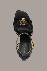 Donna Karan | BRIELLE LOGO STRAPPY STILETTO SANDAL