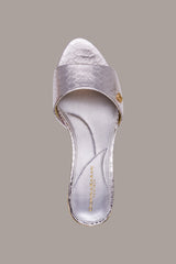 Donna Karan | SANGRIA METALLIC SNAKE-PRINT MULE SANDAL