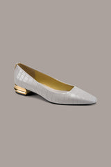 Donna Karan | SAVITA CROC-EFFECT FLAT