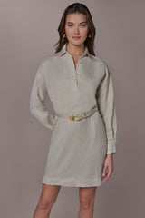 Donna Karan | LINEN-BLEND SHIRT DRESS
